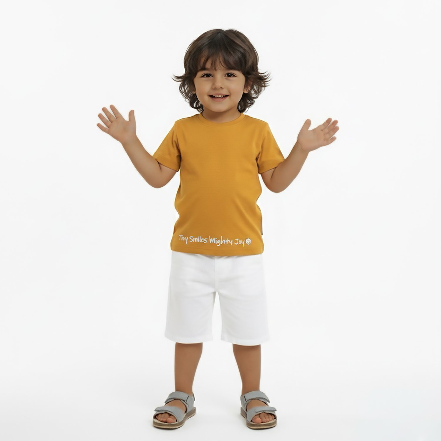 Tiny Smiles Mighty Joy – Unisex T-shirt - Image 2