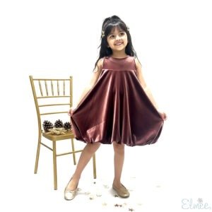 Velvet Bow Balloon Dress - Limited Collection