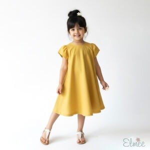 Yellow Linen Tent Dress