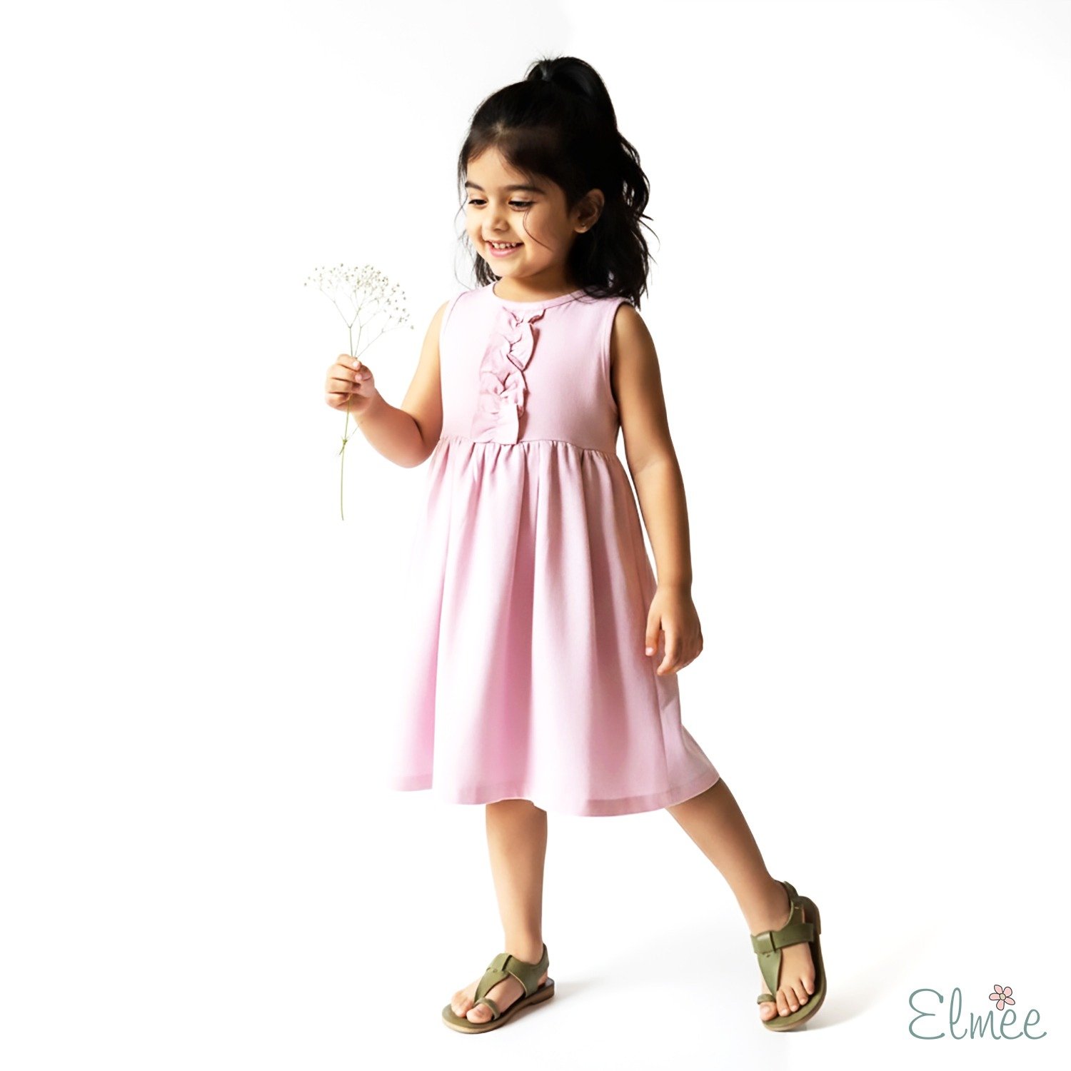 Blush Pink Back Petal Dress - Image 2