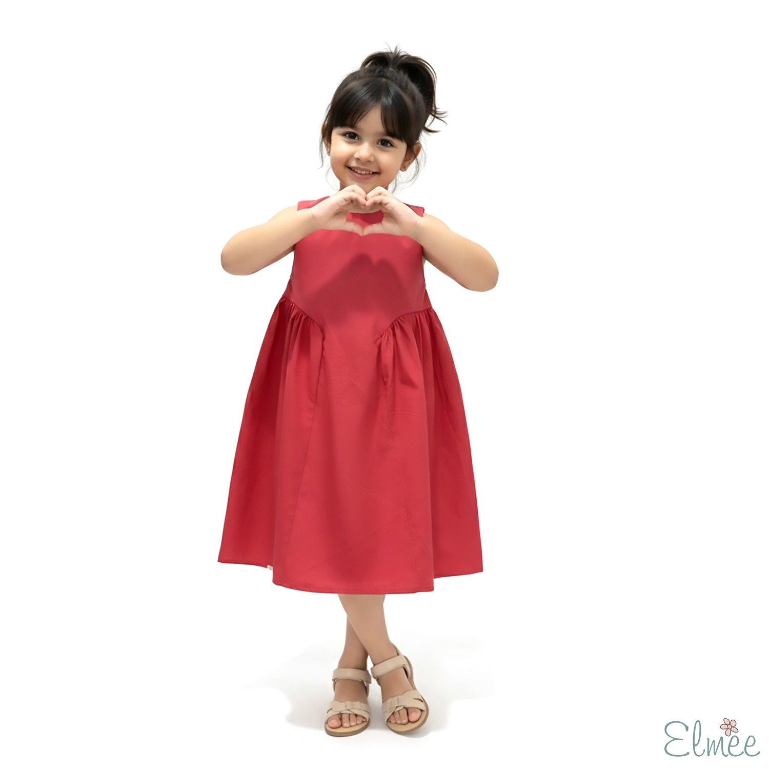 Redheart Basque Waist Dress