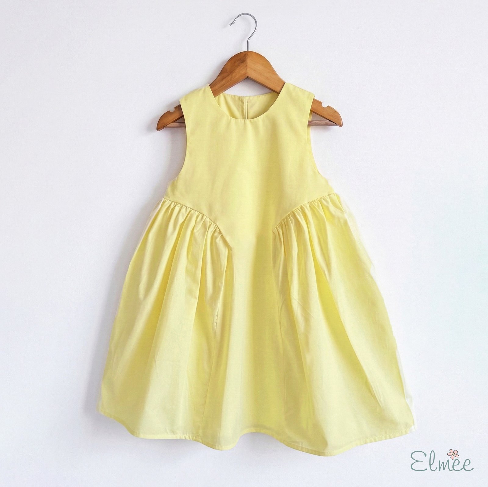 Yellow Basque Waist Dress - Image 3