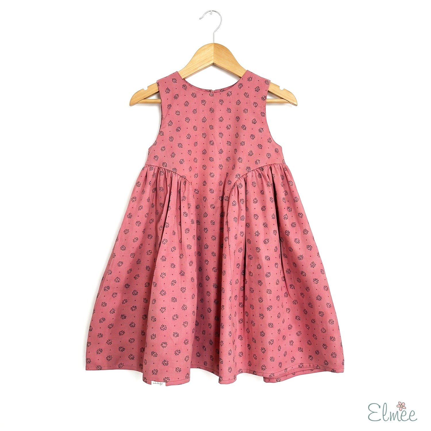 Coral Red Basque Waist Dress - Image 3