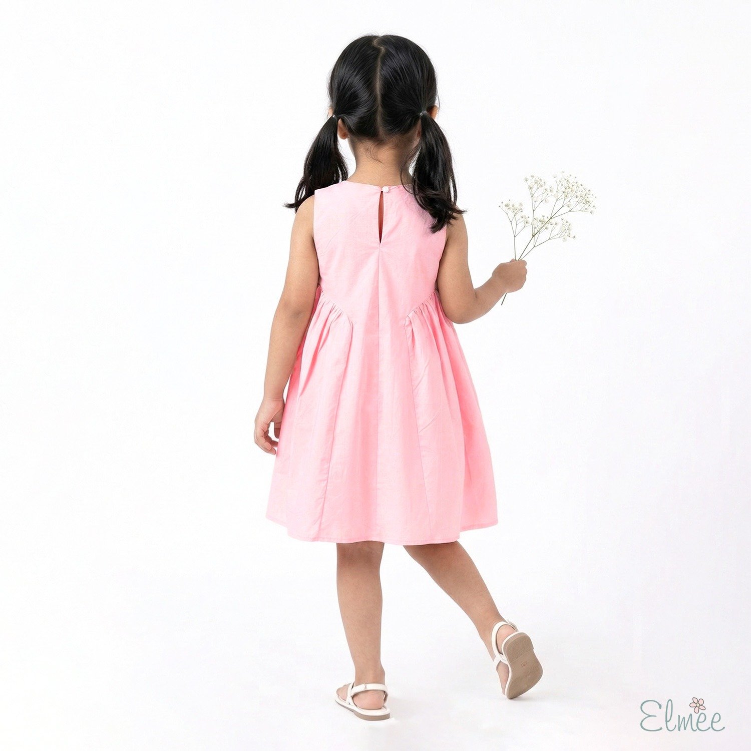 Pink Basque Waist Dress - Image 4