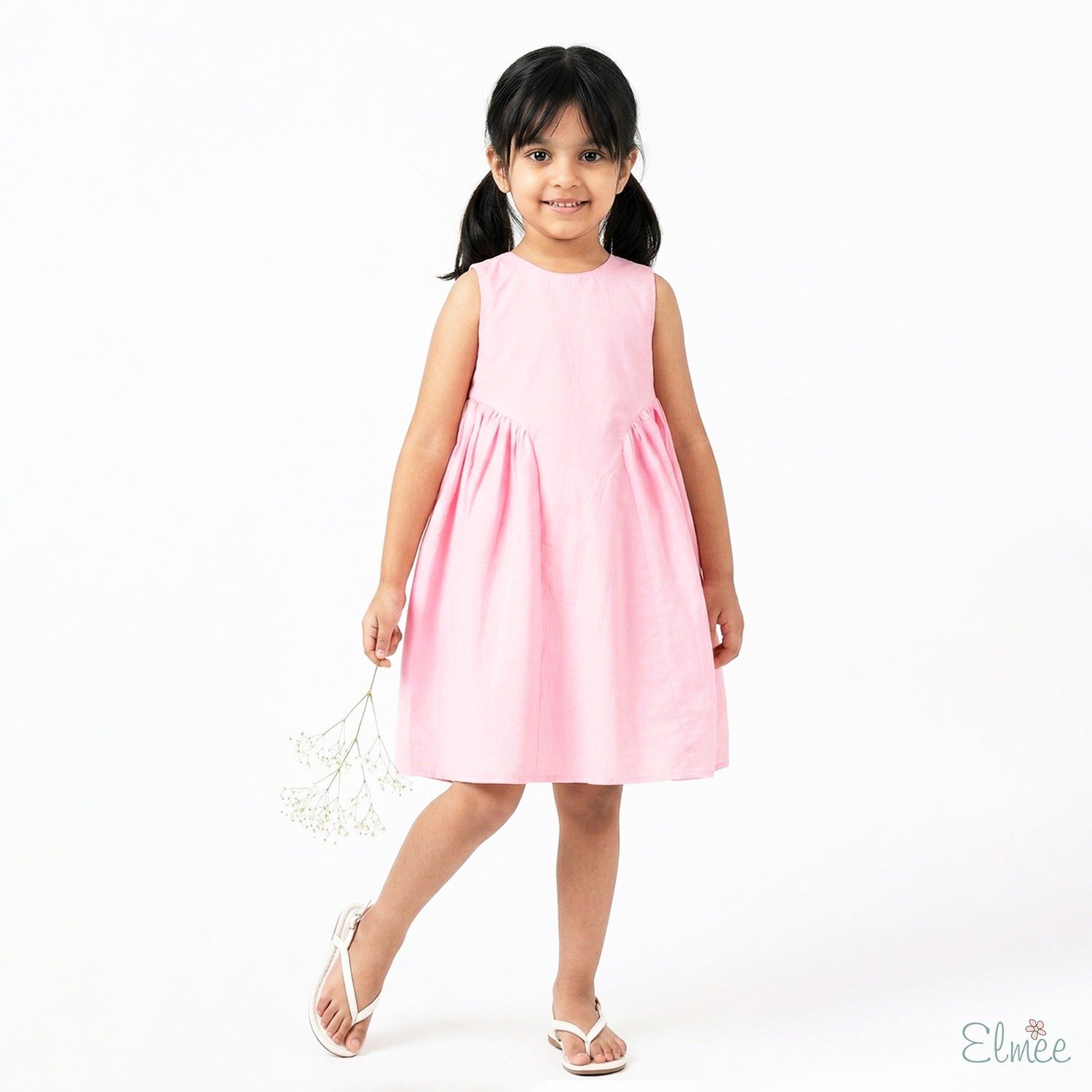 Pink Basque Waist Dress - Image 2