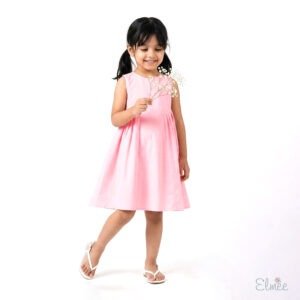 Pink Basque Waist Dress