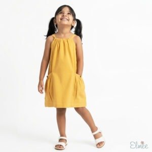 Yellow Summer Pocket Dres