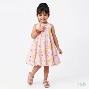 Pear Bow Balloon Dress