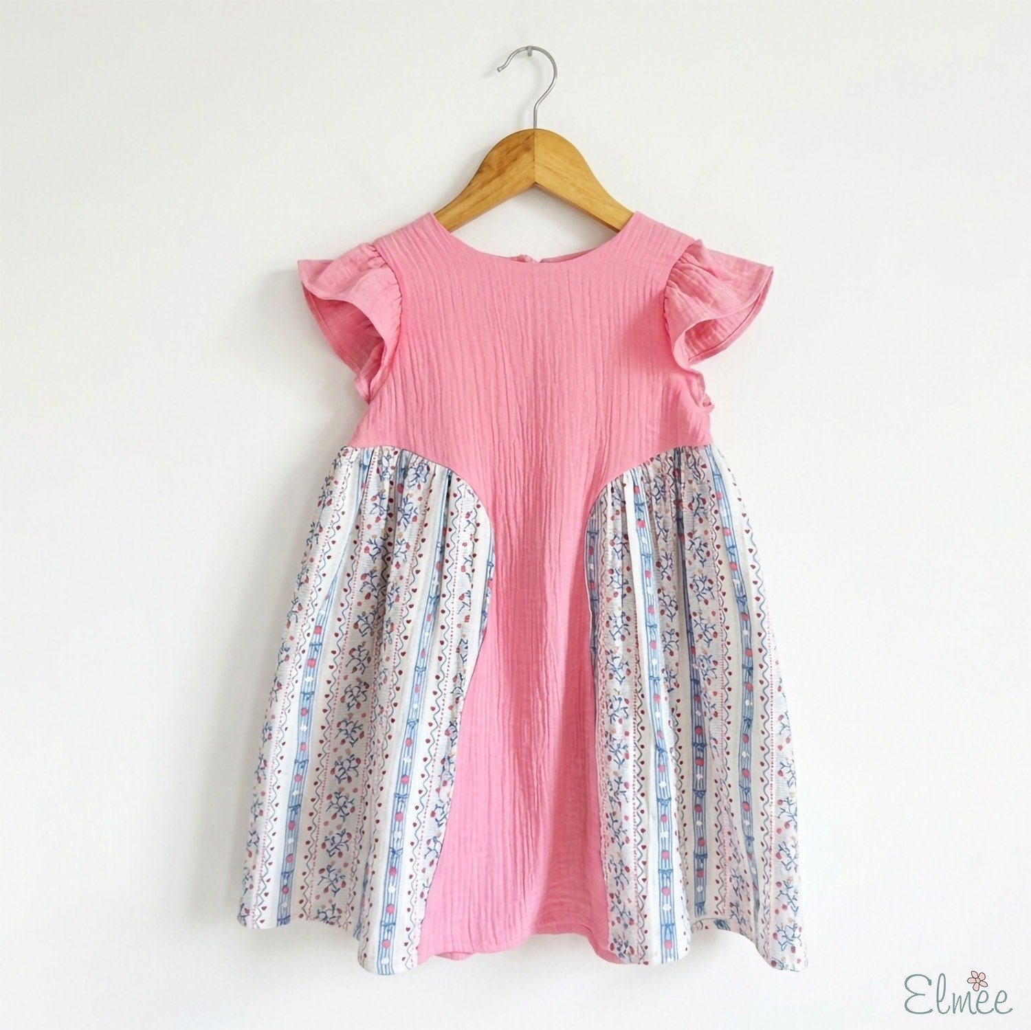 Pink Mix-Match Basque Dress - Image 4