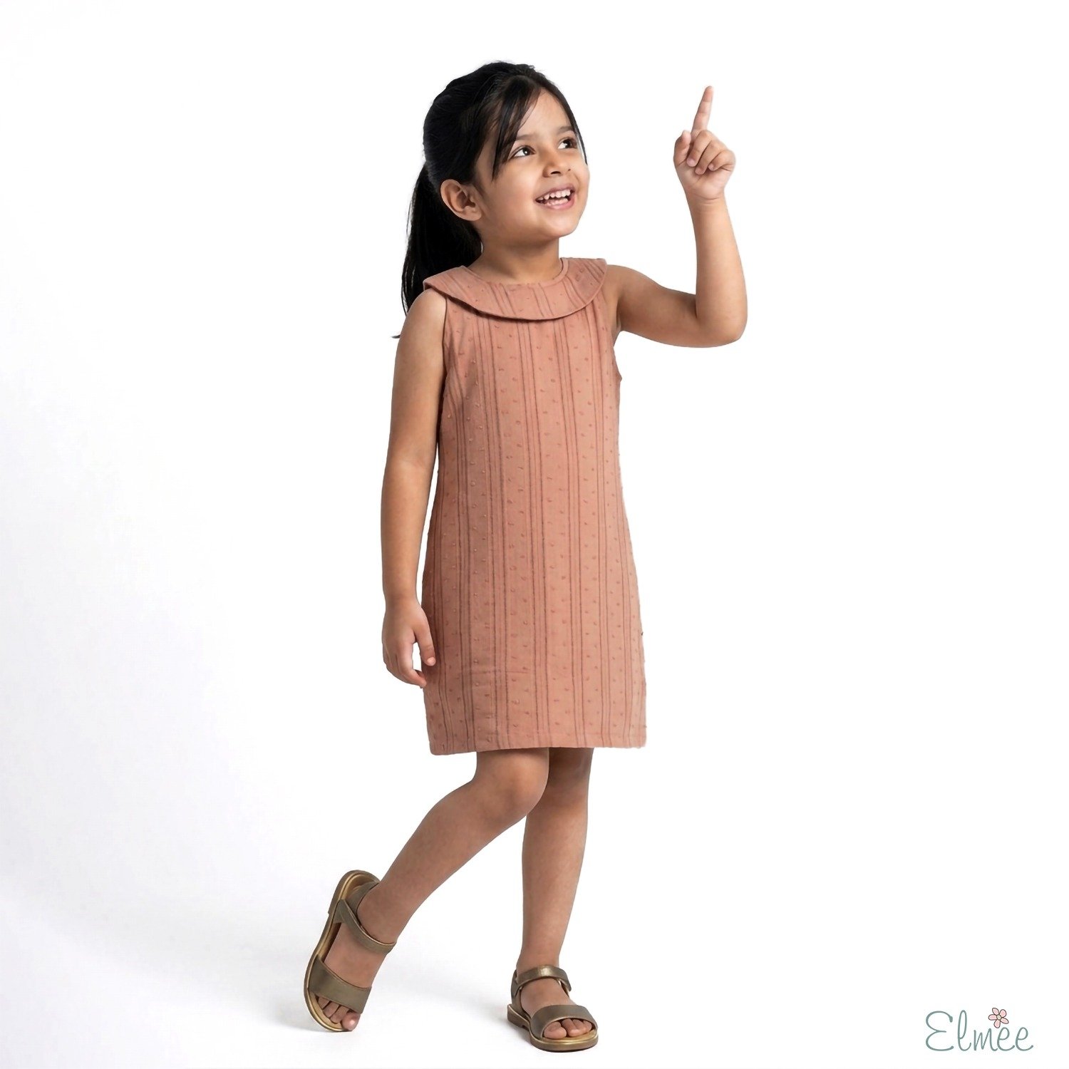 Dusty Taupe Shift Dress - Image 3