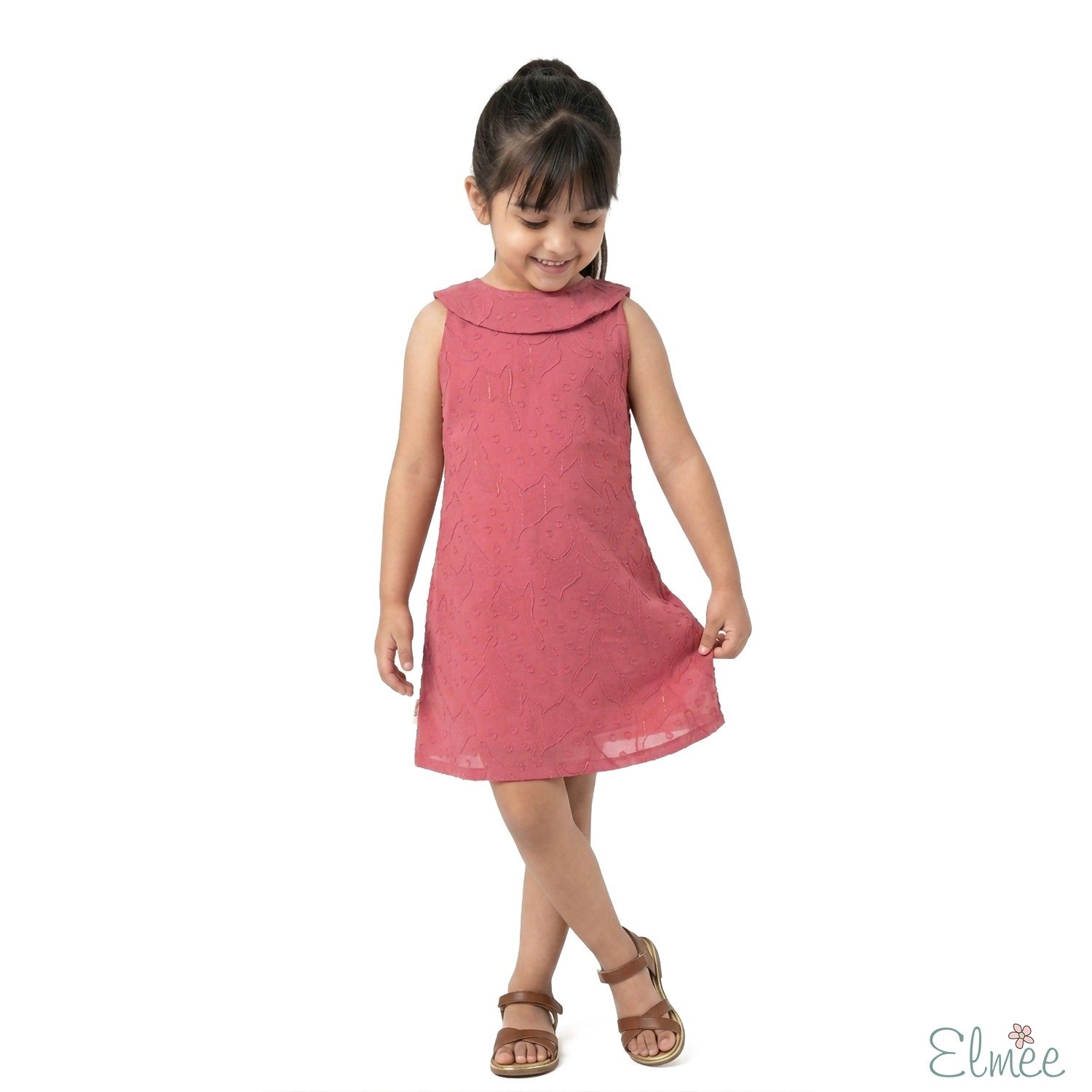 Coral Shift Dress