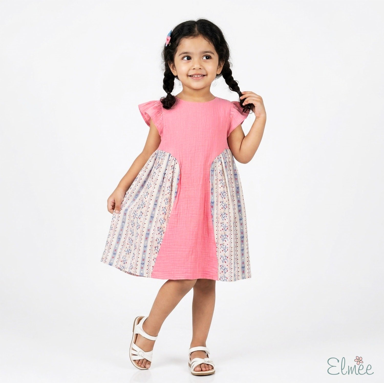 Pink Mix-Match Basque Dress