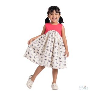 Coral Kitty Dress