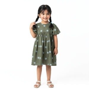 Clover Puff Sleeve Dress