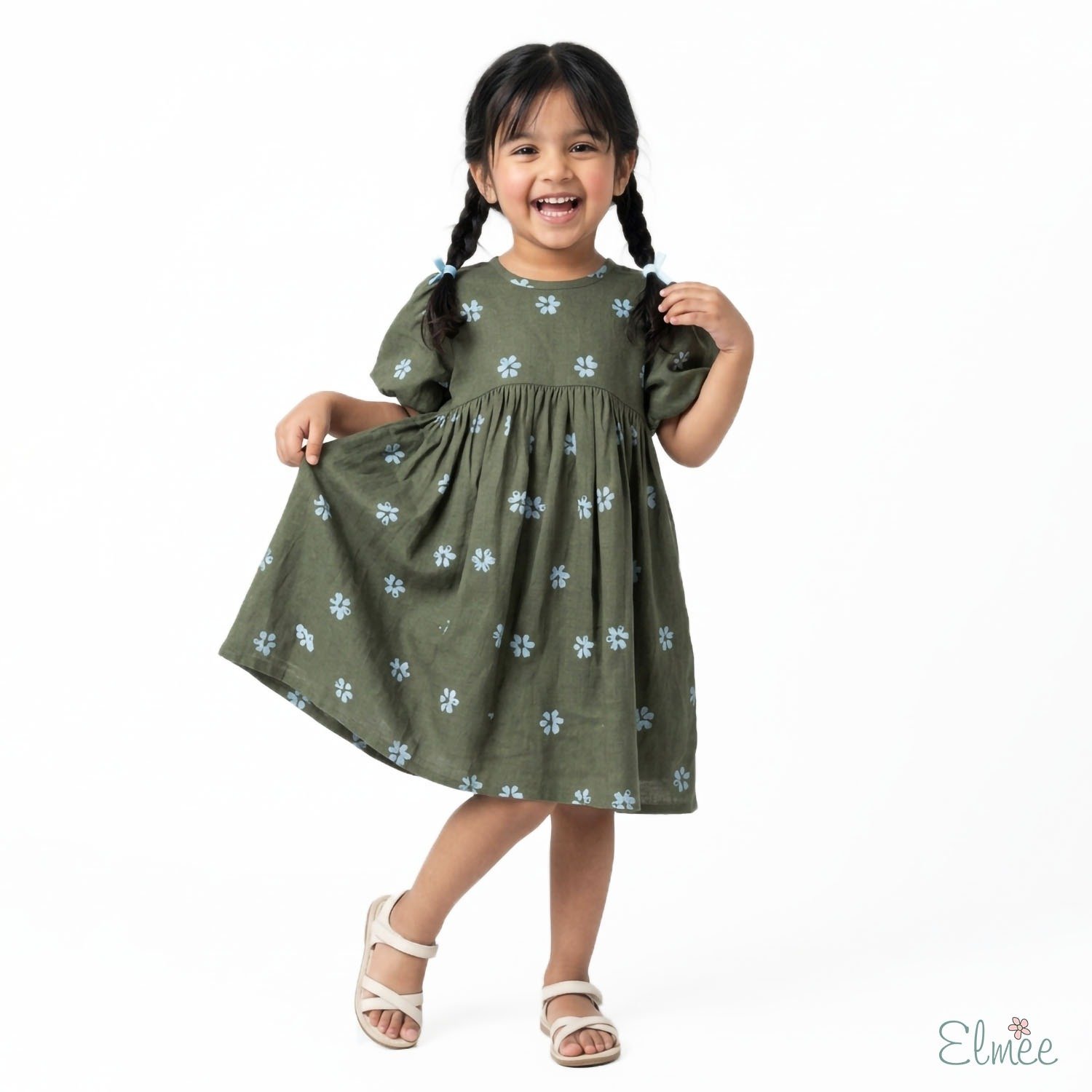 Clover Puff Sleeve Dress - Image 2